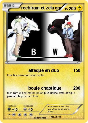 Pokemon rechiram et zekrom