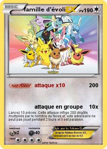 Pokemon famille d'évoli