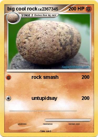 Pokemon big cool rock