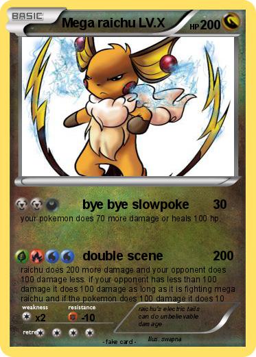 Pokemon Mega raichu LV.X
