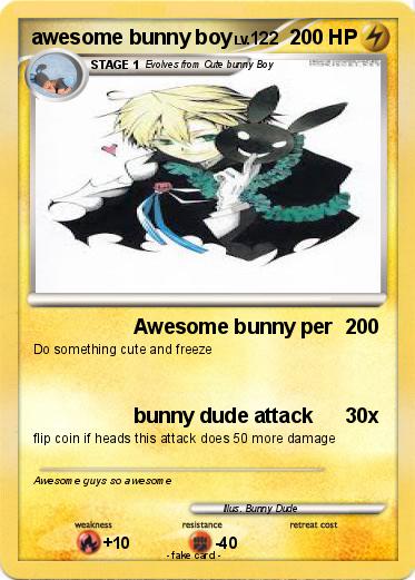 Pokemon awesome bunny boy