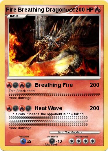 Pokemon Fire Breathing Dragon