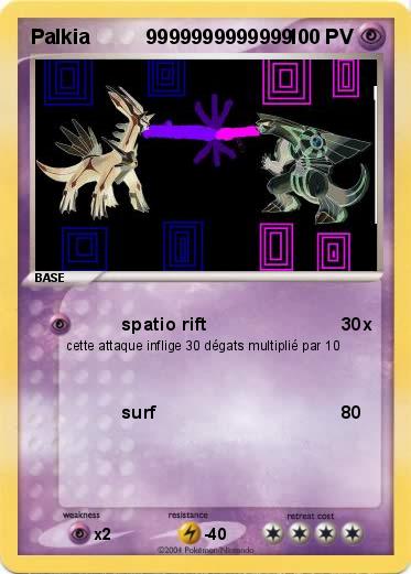 Pokemon Palkia          9999999999999