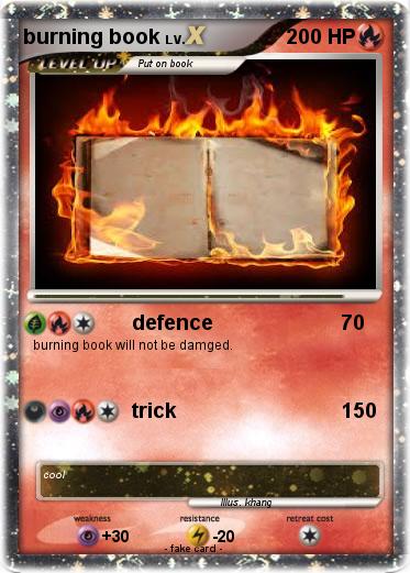 Pokemon burning book