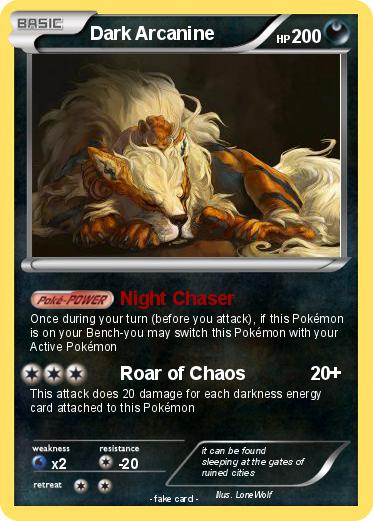 Pokemon Dark Arcanine