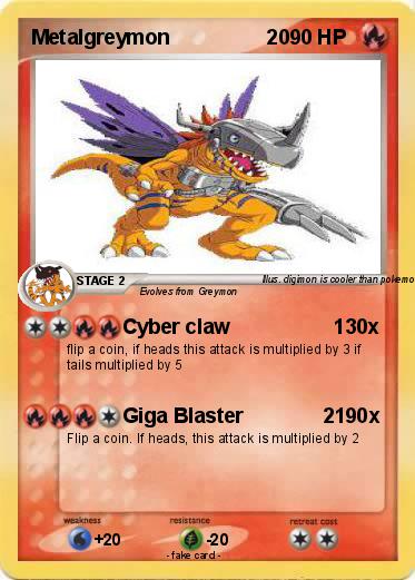 Pokemon Metalgreymon                 20