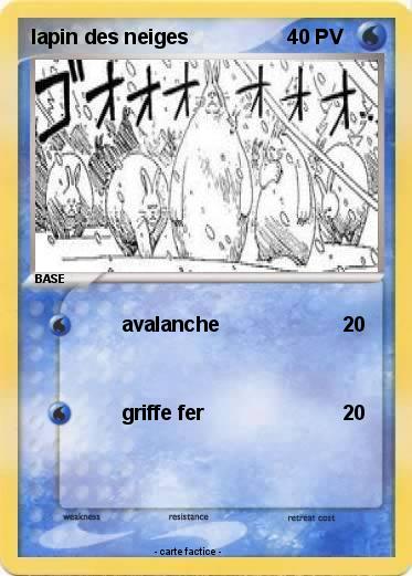 Pokemon lapin des neiges