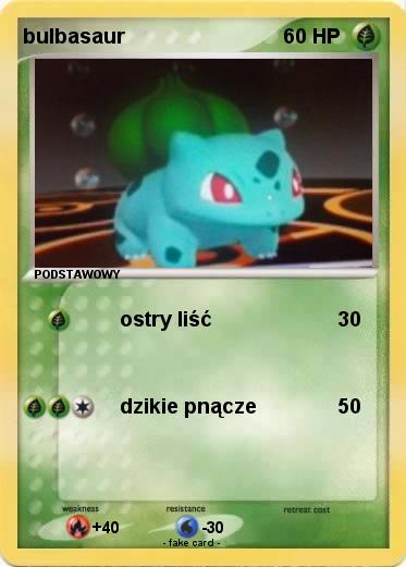 Pokemon bulbasaur