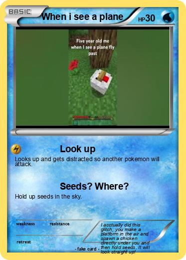 Pokemon When i see a plane