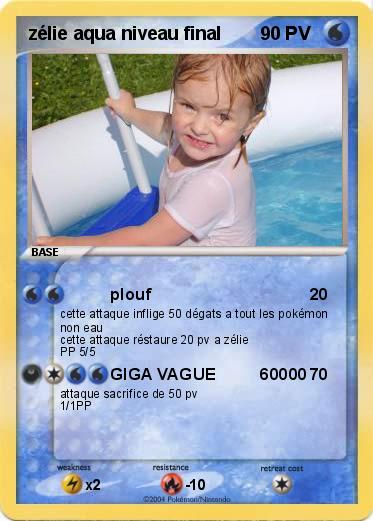 Pokemon zélie aqua niveau final