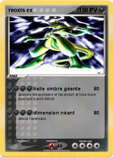 Pokemon reoxis ex 