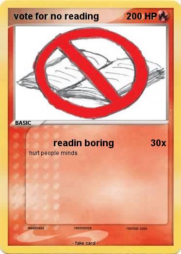Pokemon vote for no reading