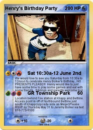 Pokemon Henry's Birthday Party
