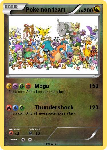 Pokemon Pokemon team