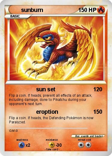 Pokemon sunburn