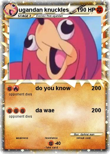Pokemon ugandan knuckles