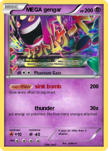 Pokemon MEGA gengar
