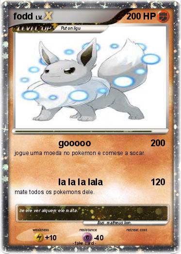 Pokemon fodd