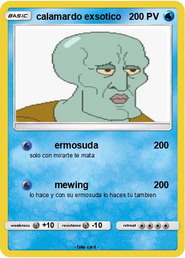 Pokemon calamardo exsotico