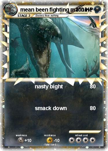 Pokemon mean been fighting machine