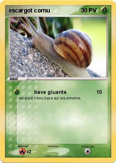 Pokemon escargot cornu