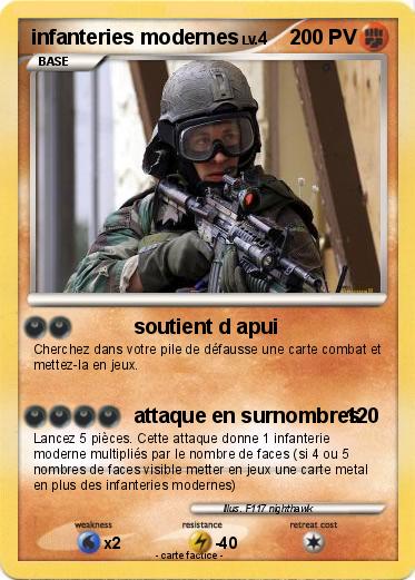 Pokemon infanteries modernes