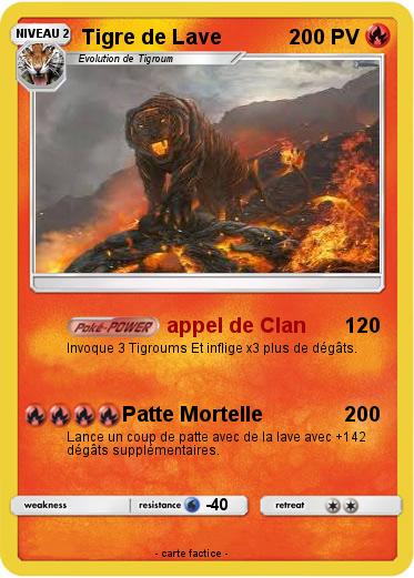 Pokemon Tigre de Lave