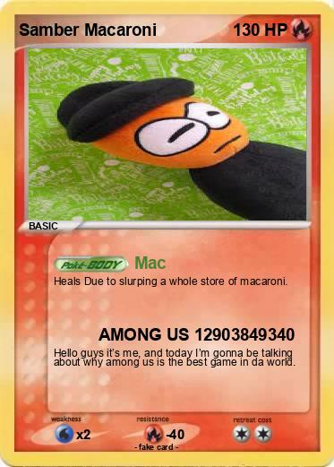 Pokemon Samber Macaroni