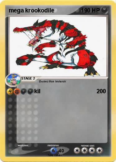 Pokemon mega krookodile
