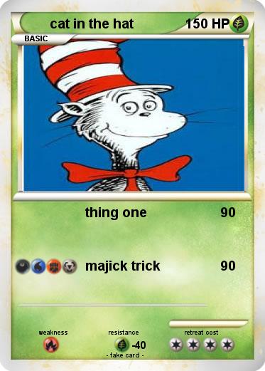 Pokemon cat in the hat