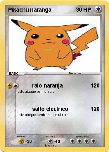 Pokemon Pikachu naranga