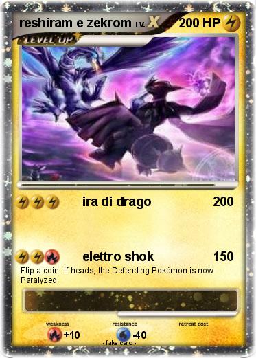 Pokemon reshiram e zekrom
