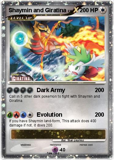 Pokemon Shaymin and Giratina