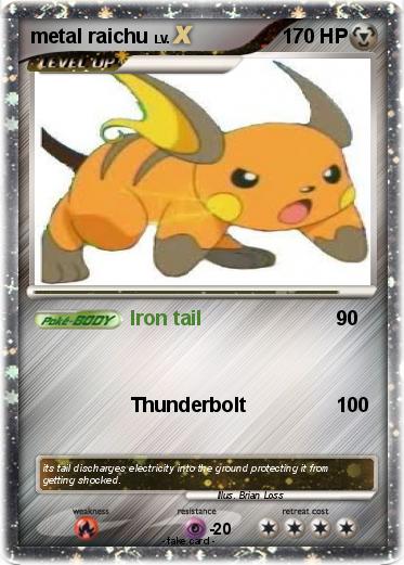 Pokemon metal raichu
