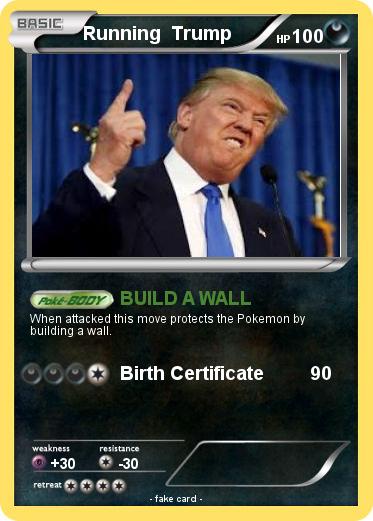 Pokemon Running  Trump