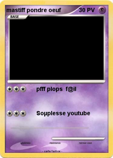 Pokemon mastiff pondre oeuf