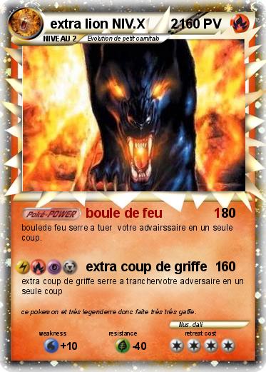 Pokemon extra lion NIV.X       21