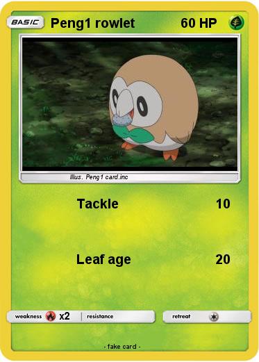 Pokemon Peng1 rowlet