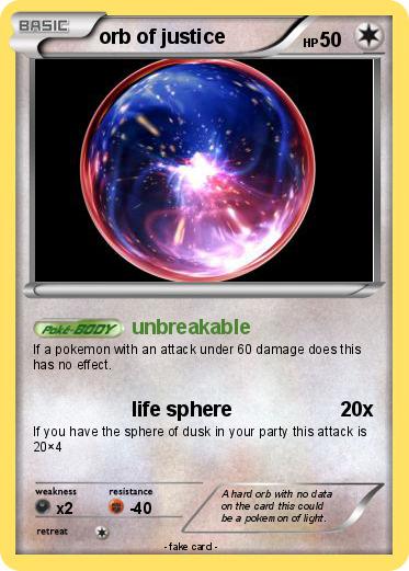 Pokemon orb of justice