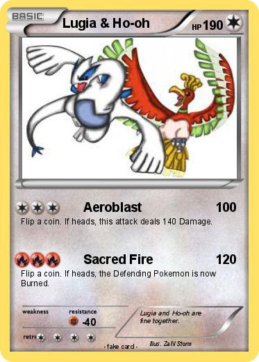 Pokemon Lugia & Ho-oh