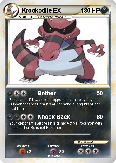 Pokemon Krookodile EX