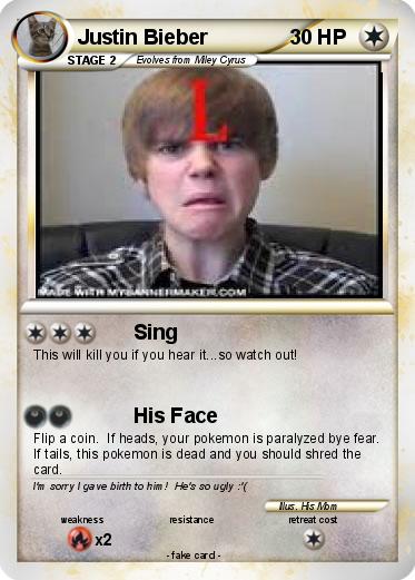 Pokemon Justin Bieber