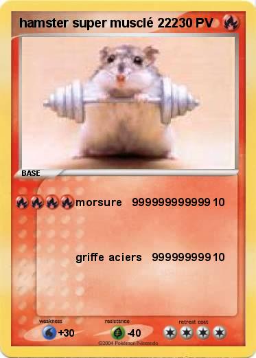 Pokemon hamster super musclé 222