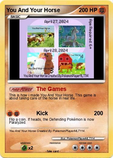 Pokemon You And Your Horse