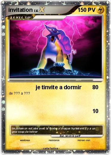 Pokemon invitation