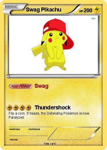 Pokemon Swag PIkachu