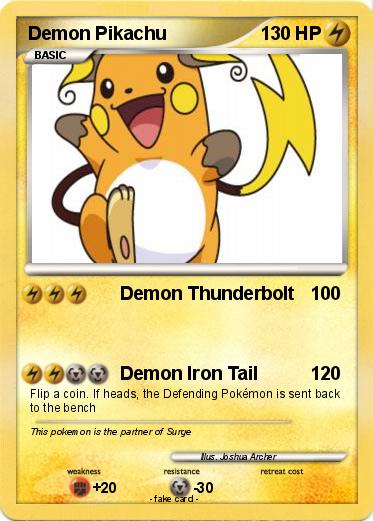 Pokemon Demon Pikachu