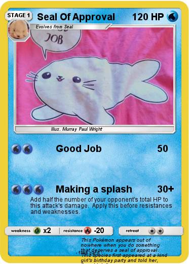 Pokemon Seal Of Approval
