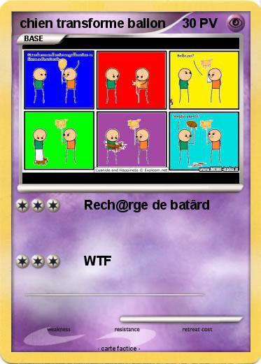 Pokemon chien transforme ballon