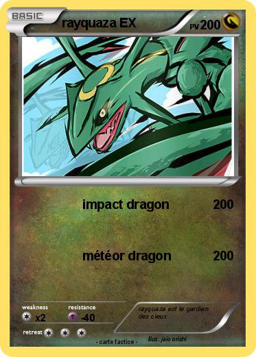 Pokemon rayquaza EX